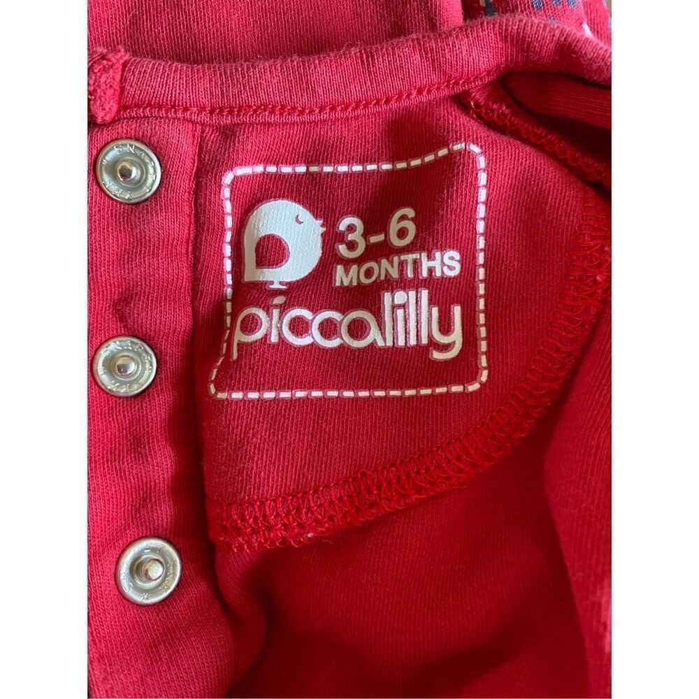 Piccalilly infant girls, longsleeved bunny organic cotton dress size 3/6 months - Picture 8 of 8